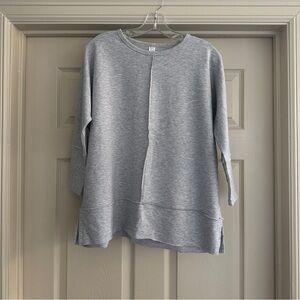 SPANX Gray Crew Neck Sweater